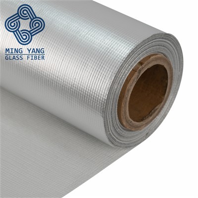 نسيج من الألياف الزجاجية المطلي بالألمنيوم